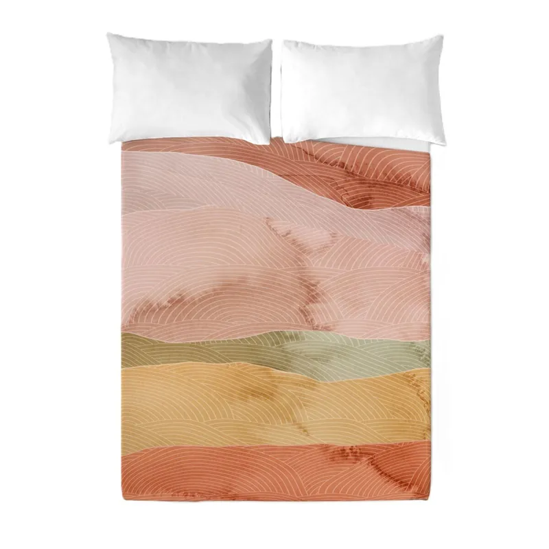 SANDAL - Juego de Sábanas Estampadas 2 Piezas Cama 90 - Algodón Extra Suave - Incluye Sábana Encimera + 1 Funda de Almohada - OCEAN TERRA