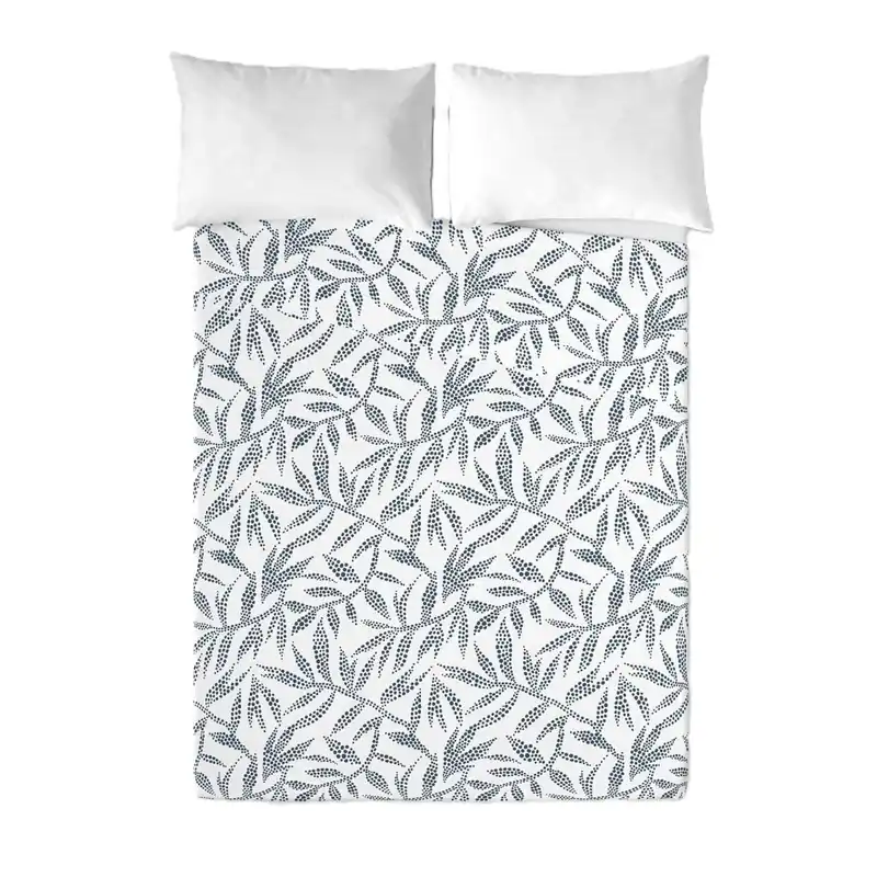 SANDAL - Juego de Sábanas Estampadas 2 Piezas Cama 90 - Algodón Extra Suave - Incluye Sábana Encimera + 1 Funda de Almohada - WAKIA BLUE