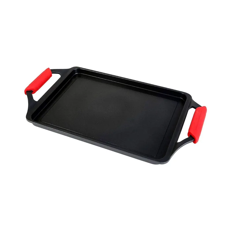 Wecook Ecostone Bandeja Asadora Inducción 43 X 25cm, Antiadherente sin PFOA, Aluminio Fundido, Vitrocerámica, , Negro - Electrodomésticos