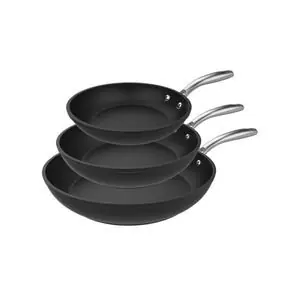 Set de 3 sartenes Cecotec Polka Fantasy Bucket aluminio forjado plateado Ø20/Ø24/Ø28 cm - Cocina