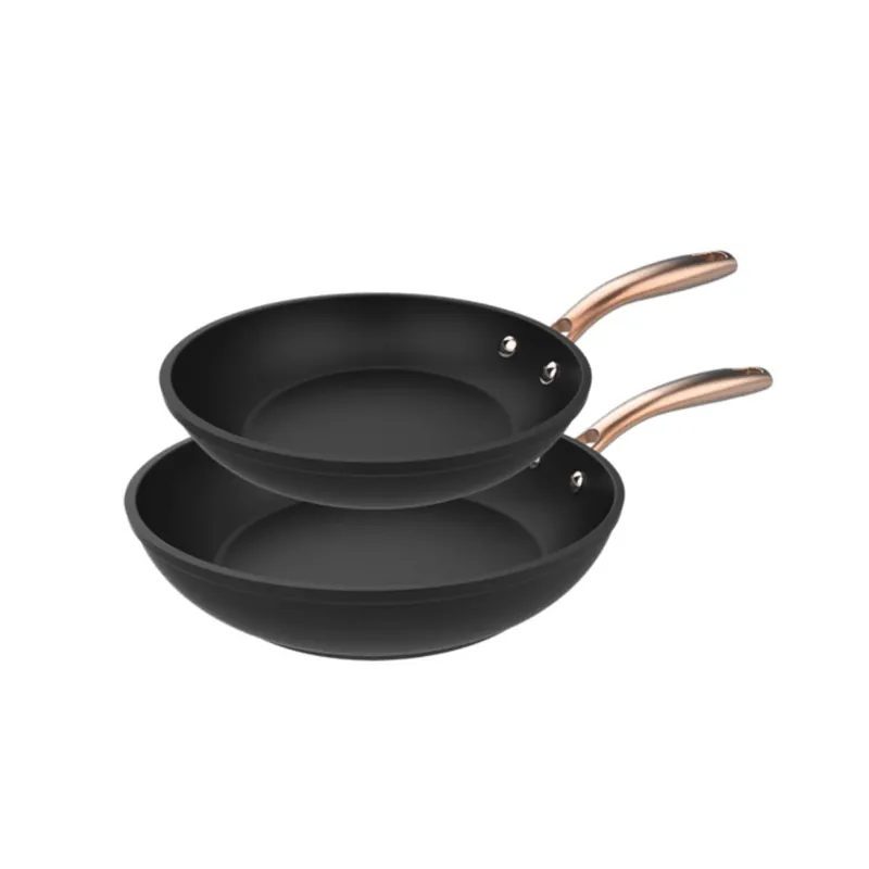 Set de 2 sartenes Cecotec Polka Fantasy Bucket aluminio forjado dorado Ø20/Ø24 cm - Cocina