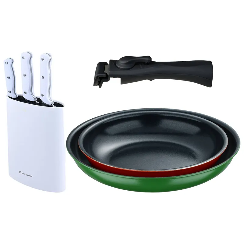 Sartenes Ø22Ø26cm inducción Click&Cook y Cuchillos de cocina