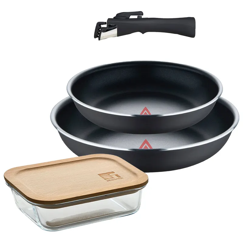 Sartenes Ø22Ø26cm inducción Click&Cook y Hermético - Cocina
