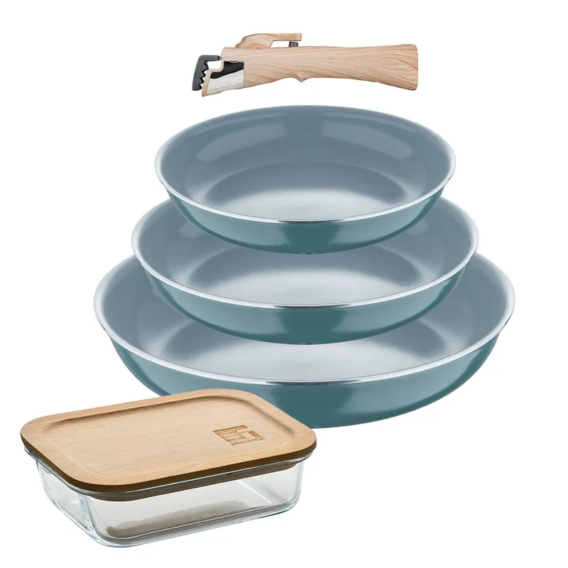 Sartenes Ø18Ø20Ø24cm inducción Click&Cook y Hermético - Cocina