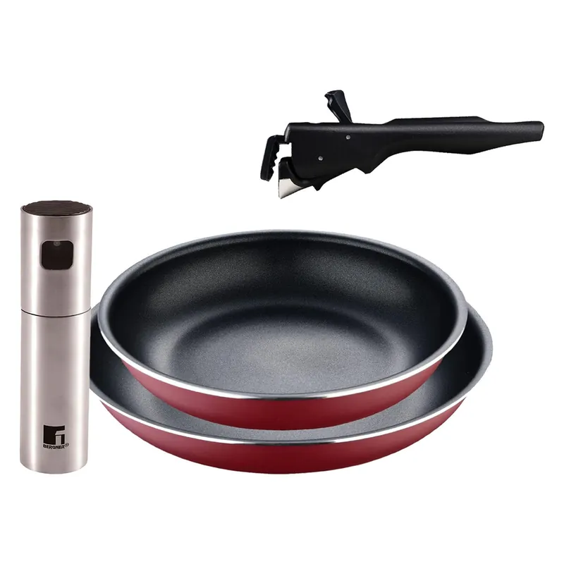 Sartenes Ø22Ø26cm inducción Click&Cook y Pulverizador de aceite - Cocina