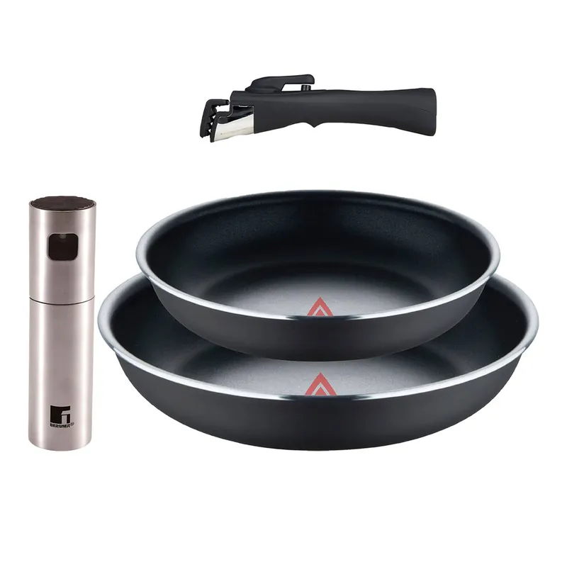 Sartenes Ø22Ø26cm inducción Click&Cook y Pulverizador de aceite - Cocina