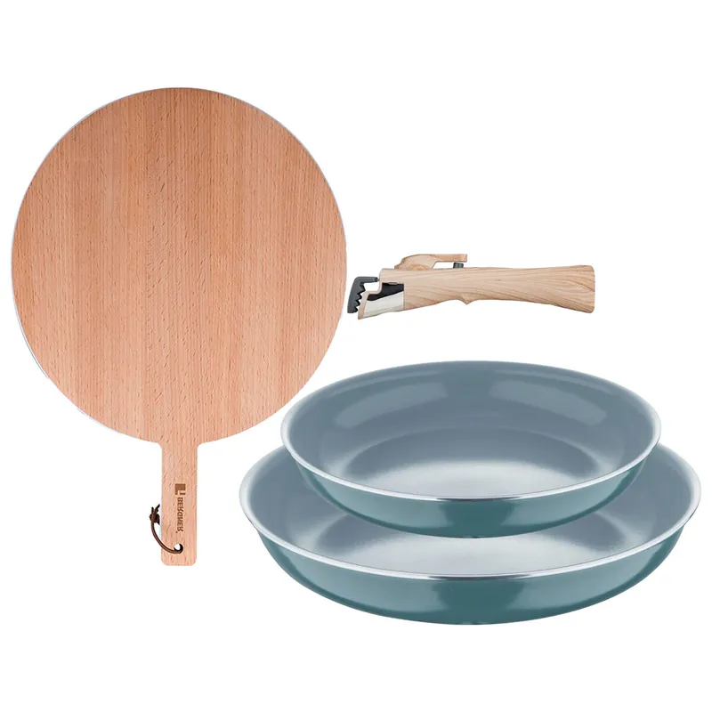 Sartenes Ø22Ø26cm inducción Click&Cook y Tabla de corte - Cocina