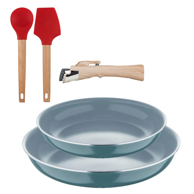 Sartenes Ø22Ø26cm inducción Click&Cook y Utensilios de cocina
