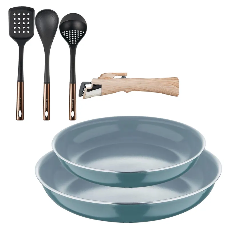 Sartenes Ø22Ø26cm inducción Click&Cook y Utensilios de cocina