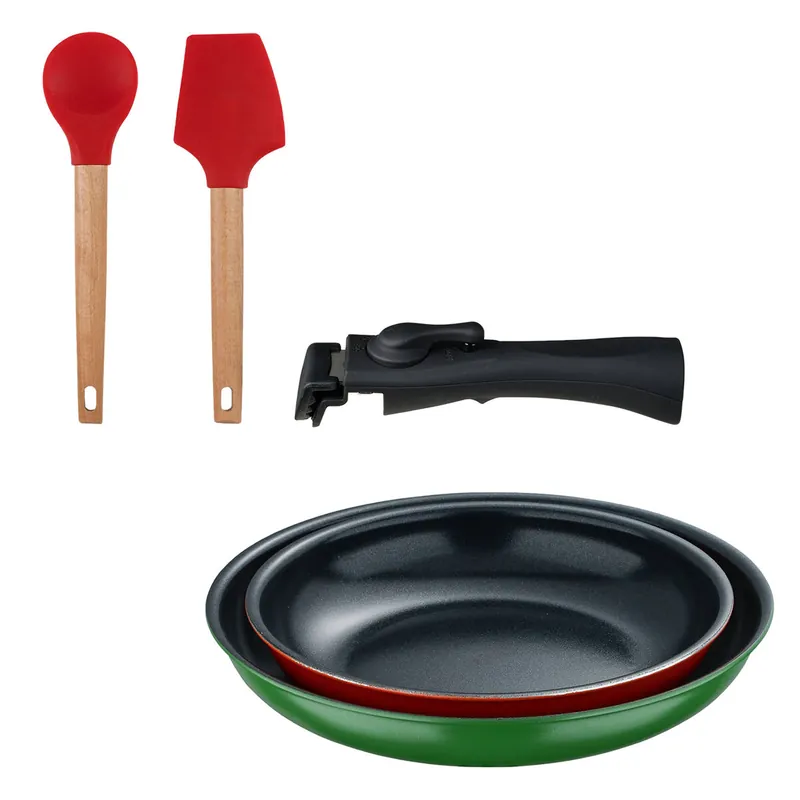 Sartenes Ø22Ø26cm inducción Click&Cook y Utensilios de cocina