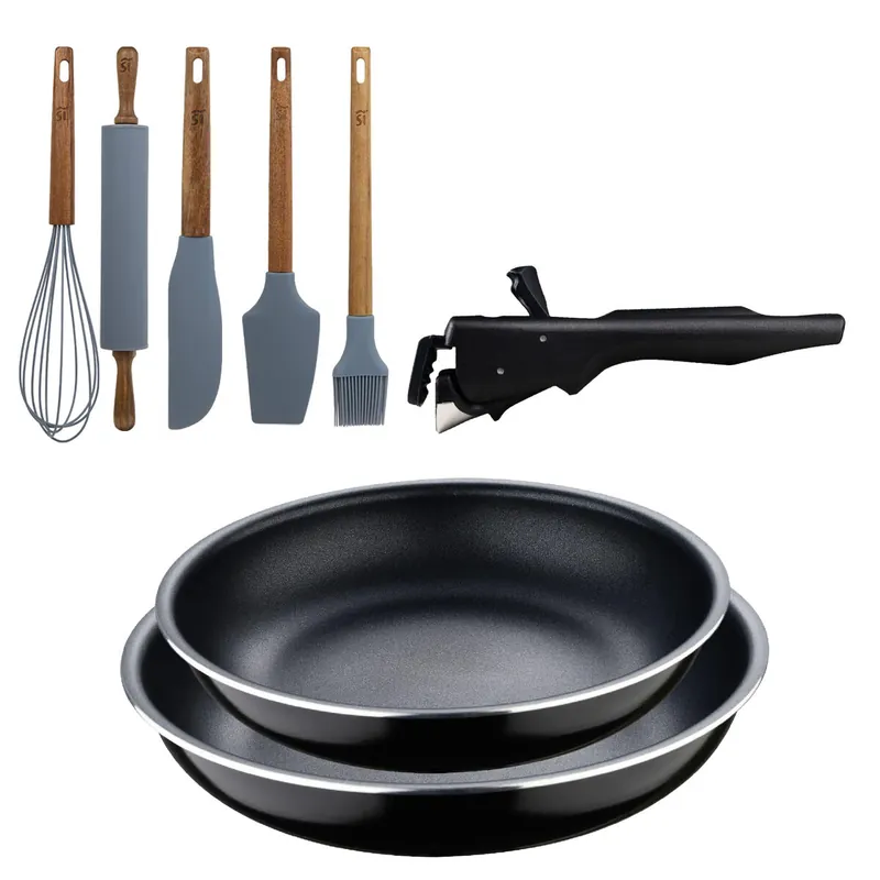 Sartenes Ø22Ø26cm inducción Click&Cook y Utensilios de cocina