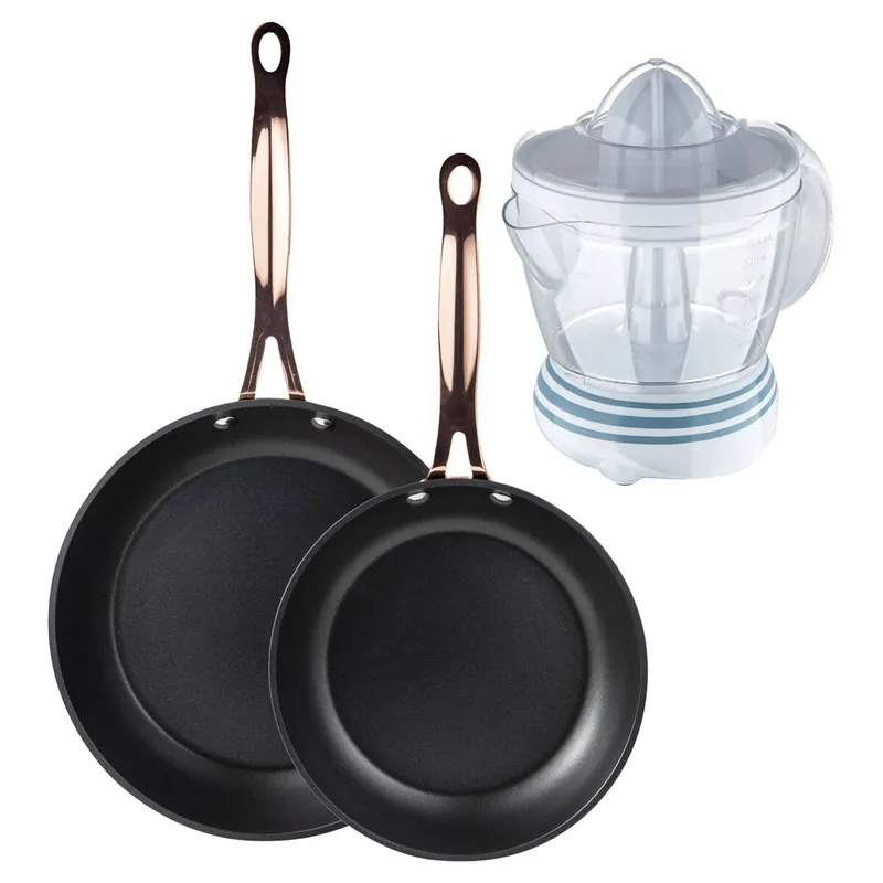 Sartenes Ø20Ø24cm inducción Copper y Exprimidor 1.2 L - Cocina