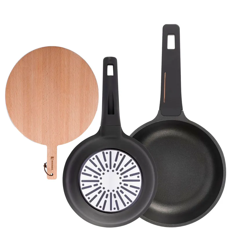 Sartenes Ø20Ø24cm inducción Copper y Tabla de corte - Cocina