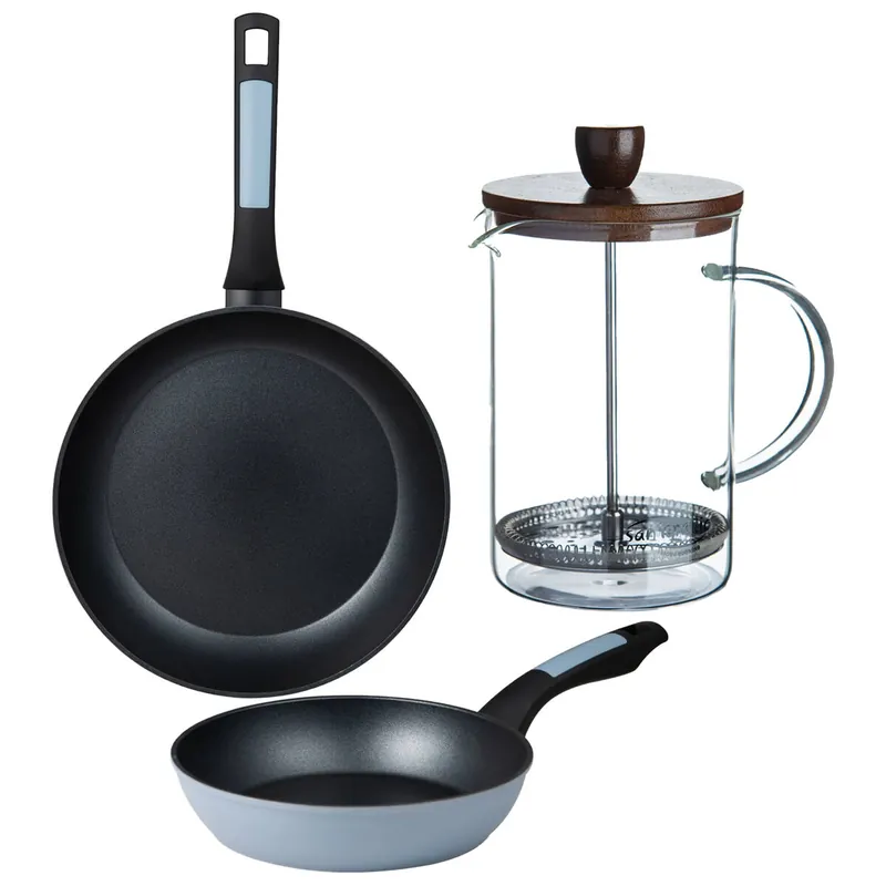 Sartenes Ø20Ø26cm inducción NOIA y Cafetera de émbolo - Cocina