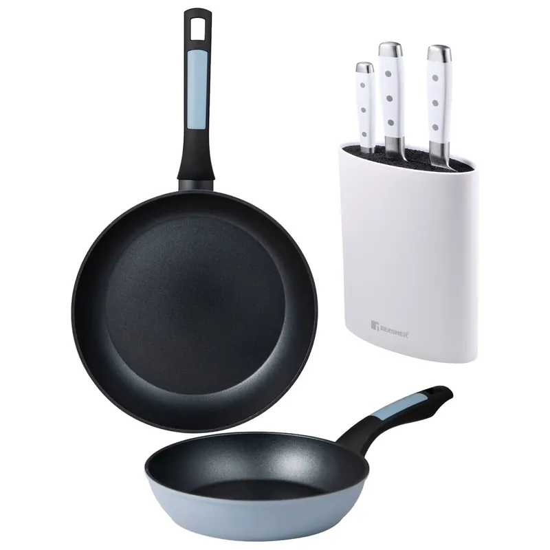 Sartenes Ø20Ø26cm inducción NOIA y Cuchillos de cocina