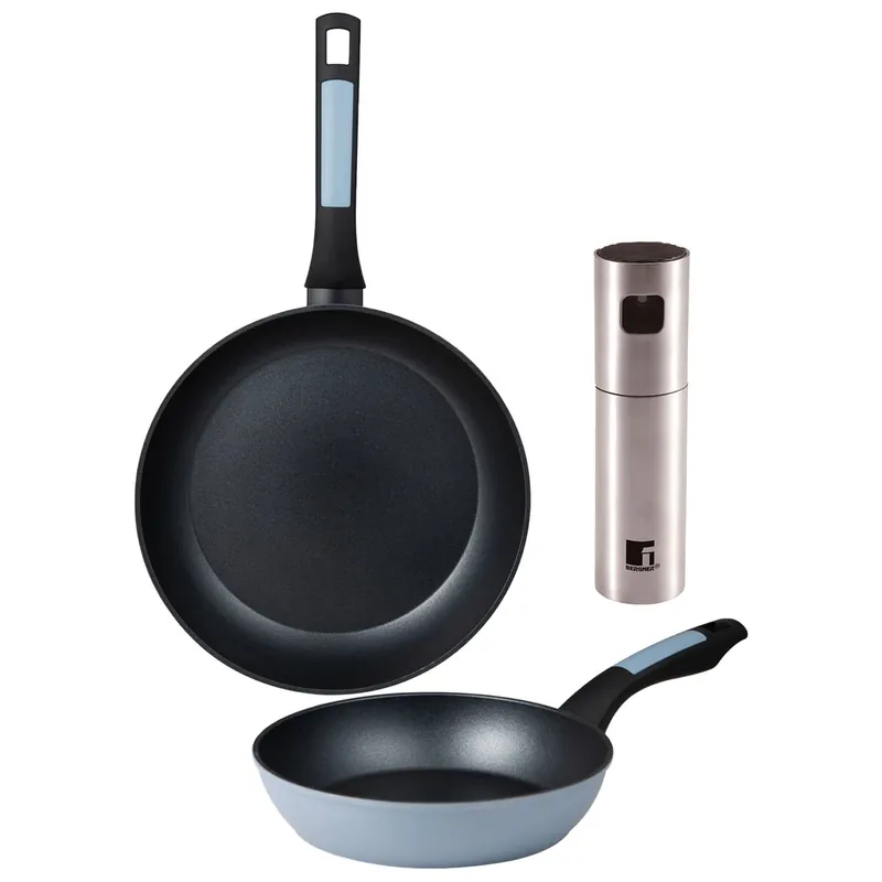 Sartenes Ø20Ø26cm inducción NOIA y Pulverizador de aceite - Cocina