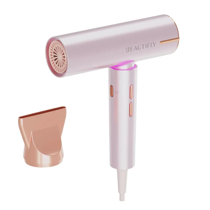 Beautifly Secador de Pelo Candy Flow Rosa 1200W Silencioso Ergonómico Ligero - Electrodomésticos