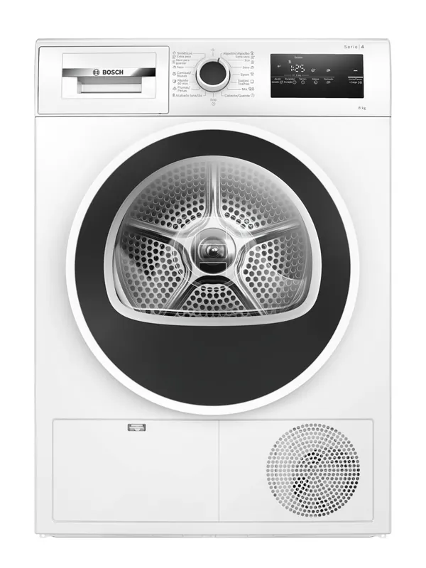 Secadora bomba de calor 8 kilos blanco BOSCH WTR83200ES - Electrodomésticos
