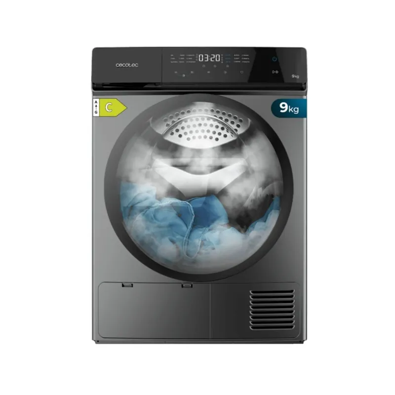 Secadora Cecotec Bolero DressCode Dry 9400 9kg 15 programas C negro 84,5 cm - Electrodomésticos