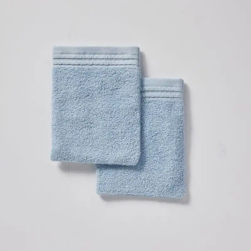 Set 2 guantes algodón BAÑO color azul - Textil