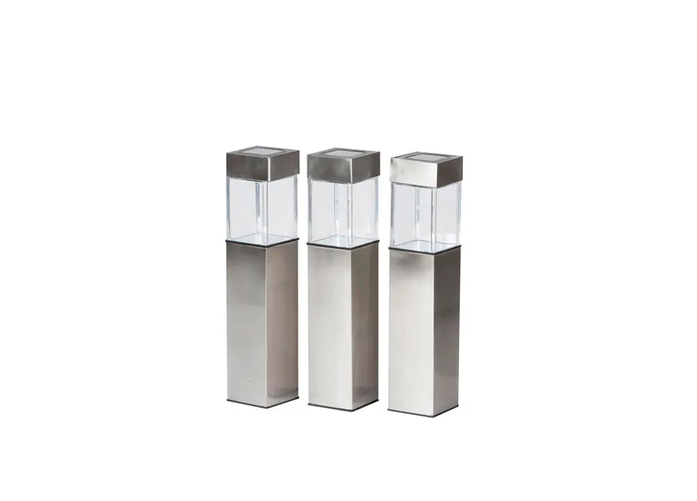 Set 3 lámparas solares marca GRUNDING 39cm - Decoración