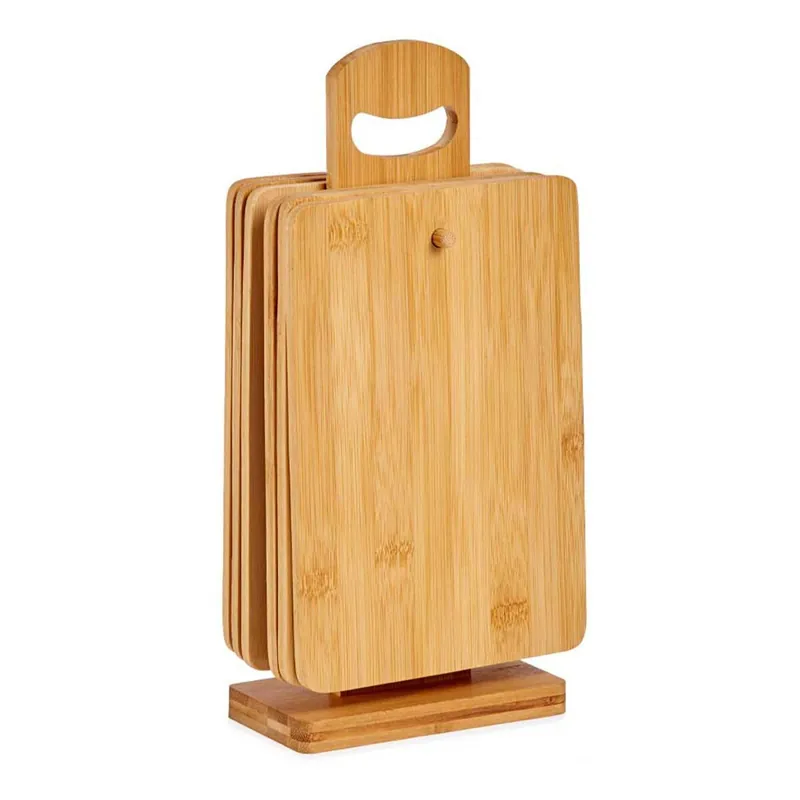 Set 6 tablas bambu con soporte - Cocina