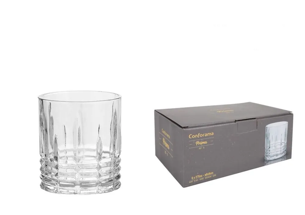 Set 6 vasos Whisky modelo PRISMA - Cocina