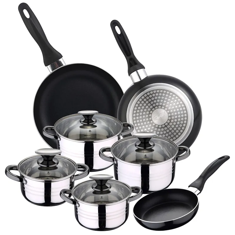 Set Bateria 8pc SIP + Set 3 sartenes 16x20x24 - Cocina