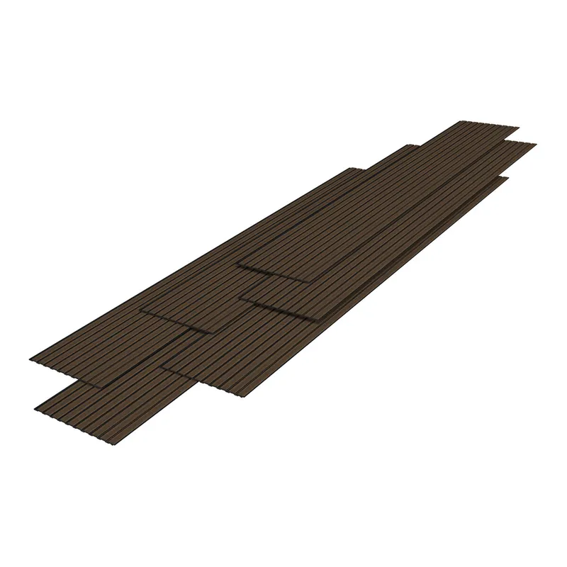 Set de 18x paneles de pared 3D Bronckhorst 195x31,5 cm - Efecto madera oscura [NEU.HOLZ]