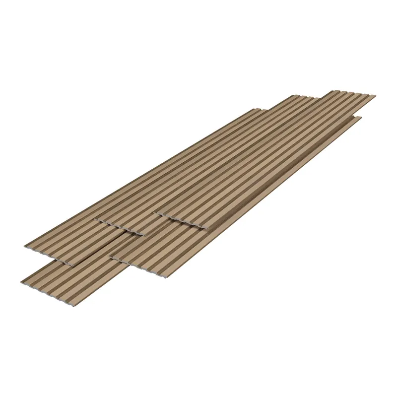 Set de 5x paneles de pared 3D Borger 195x30 cm - Efecto Roble Claro [NEU.HOLZ]