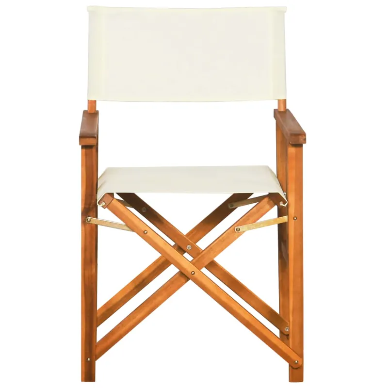 Silla de director de madera maciza de acacia - Jardín