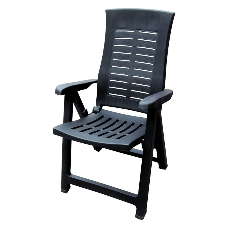 Silla de exterior de plástico blanco - Jardín