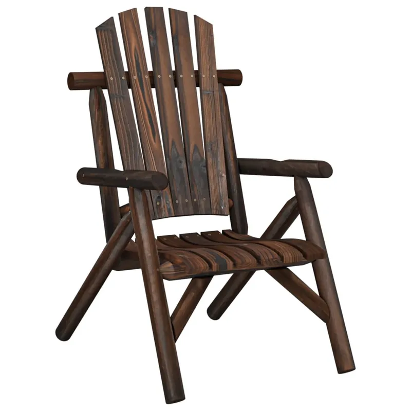 vidaXL Silla de jardín madera maciza de abeto 68x86x103
