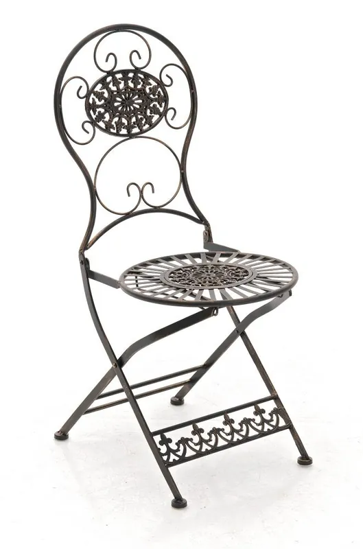 Silla Exterior Plegable Mani Metal Blanco 50X43X91.5 cm - Jardín