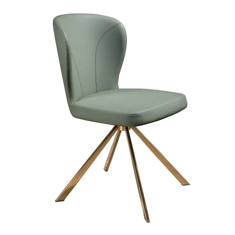 ANGEL CERDA Silla giratoria polipiel verde claro - Muebles