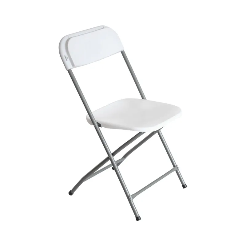 Silla Plegable Blanca 49x44.5x80.5cm 7house - Jardín