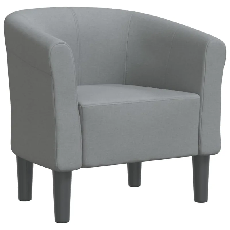 vidaXL Sillón de tela gris oscuro - Sofás sillones puffs