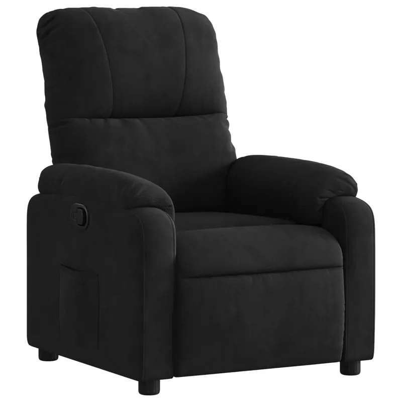 vidaXL Sillón reclinable tela de microfibra gris claro - Sofás sillones puffs