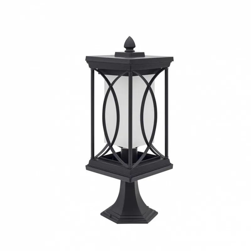 sobremuro jardin metal color negro serie garden 16cm - Decoración