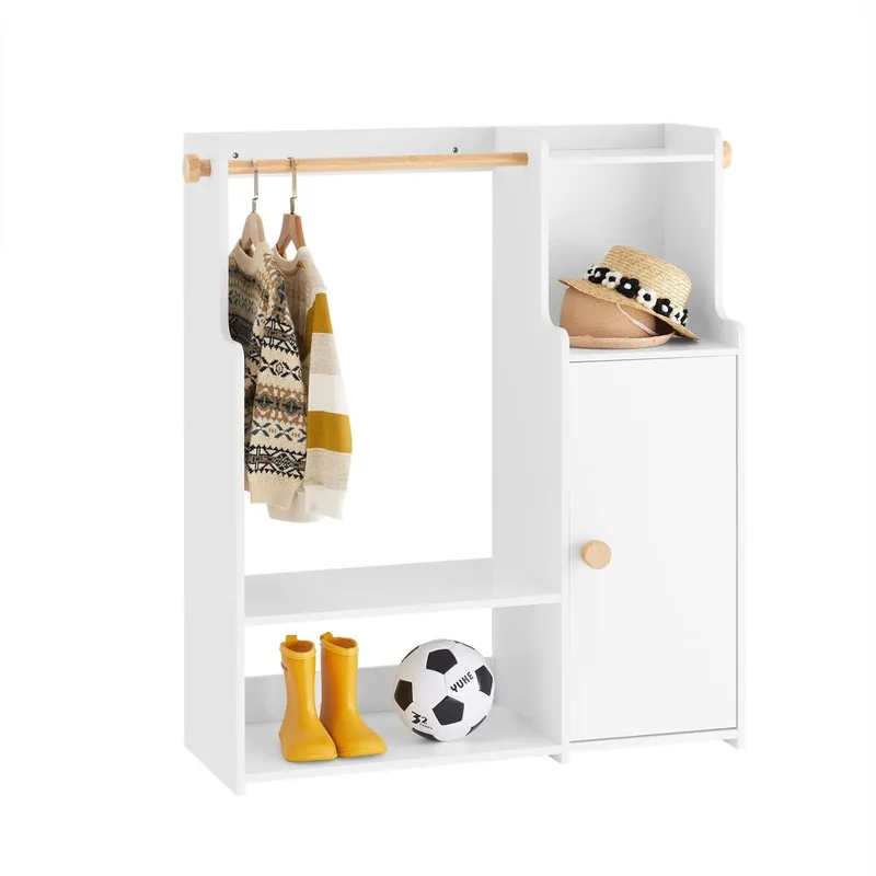 SoBuy KMB110-W Armario ropero Infantil con 2 Compartimentos y 1 Puerta