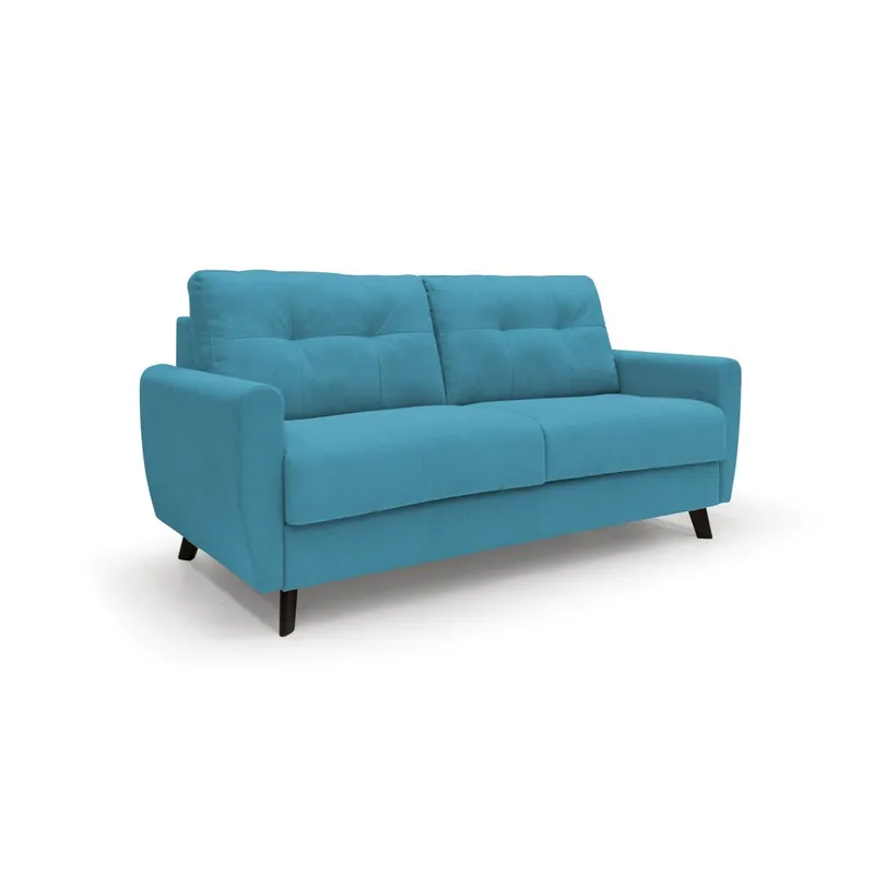 Callisto Sofá cama convertible de tela suave e impermeable 168 cm (mat. 120x197) Amarillo - Sofás sillones puffs
