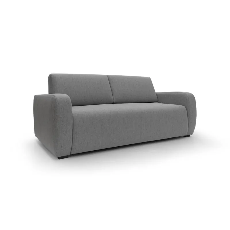 Duna Sofá cama convertible con colchón de 20 cm de tela suave flameada e impermeable 195 cm (mat. 140x197) Amarillo - Sofás sillones puffs