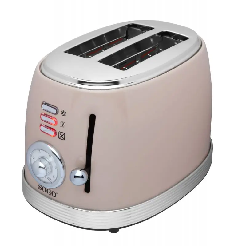 TOASTADORA RETRO 2 REBANDAS-850W-ROJO