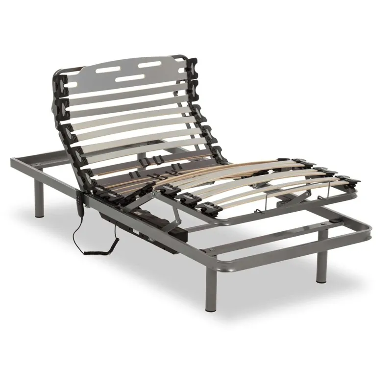 Somier articulado ProCare Nalui 90x180 con Mando ProCare, 11 Láminas Madera de Haya de 10 cm y Estructura de Acero - Descanso