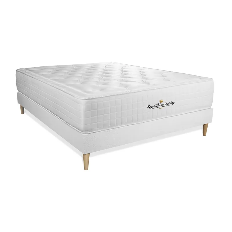 Pack colchón Buckingham 130x200cm + Somier multiláminas, espuma viscoelástica, 7 zonas de confort - Descanso