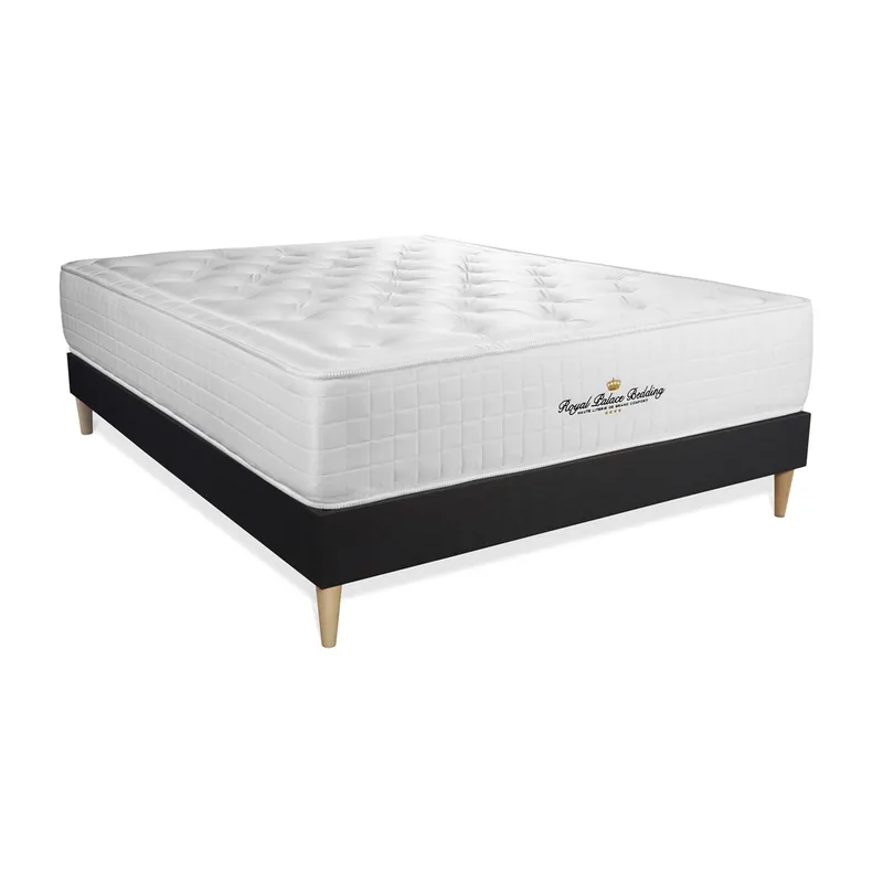 Pack colchón Buckingham 140x190cm + Somier multiláminas, espuma viscoelástica, 7 zonas de confort - Descanso