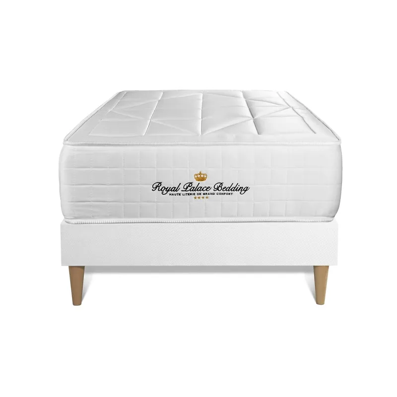 Pack colchón Windsor 90x190cm + Somier, espuma viscoelástica y muelles ensacados - Descanso