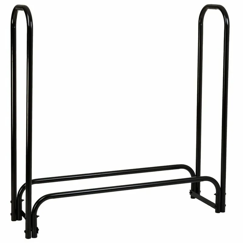 Soporte para Leña Alexandra House Living Negro Hierro 34 x 124 x 124 cm - Jardín