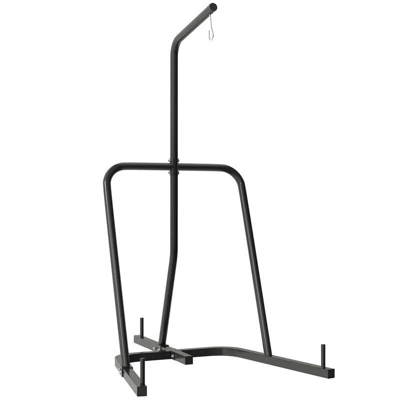SPORTNOW Soporte de Saco de Boxeo de Pie Soporte para Bolsas de Boxeo con Marco de Acero Carga de 60 kg para Bolas de Velocidad Entrenamiento en Gimnasio Hogar Negro - Deporte
