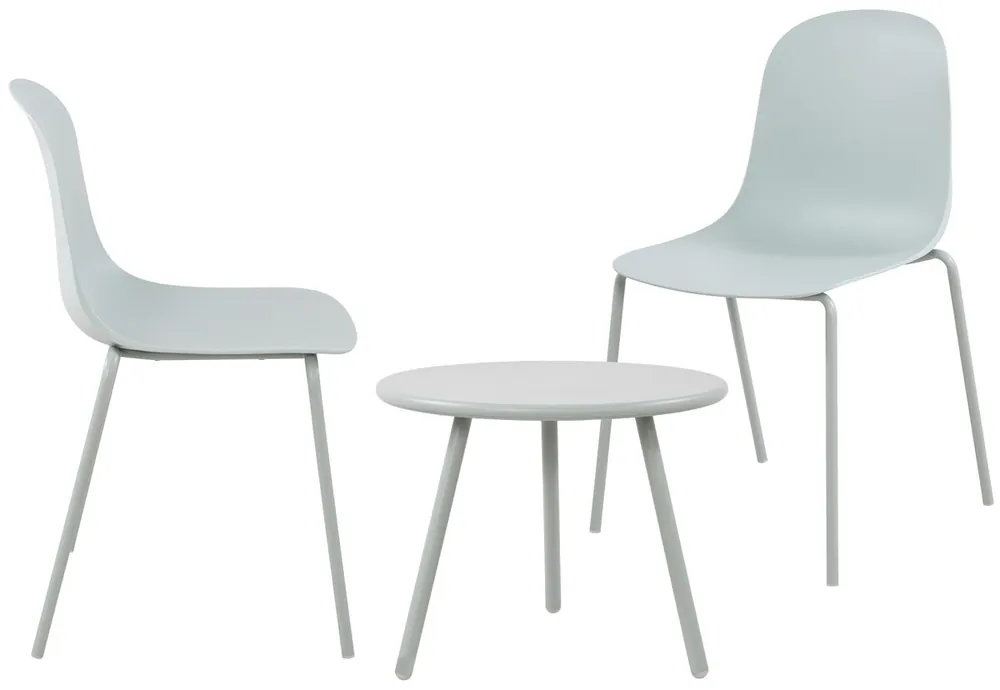 Suite de 2 plazas Mindin Plástico Turquesa 60X166X85 cm - Jardín